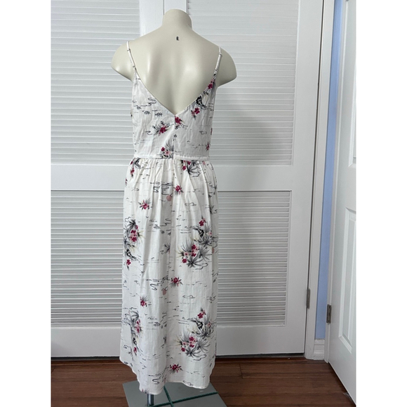 Reformation Anita Dress Tonga Print Midi Organic Cotton NWT Size M - Picture 8 of 14